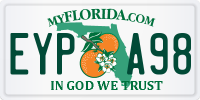 FL license plate EYPA98