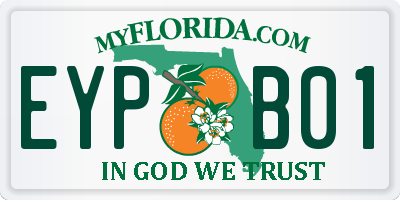 FL license plate EYPB01