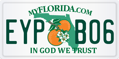 FL license plate EYPB06