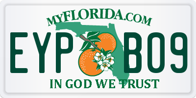 FL license plate EYPB09