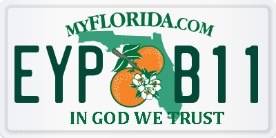 FL license plate EYPB11