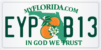 FL license plate EYPB13