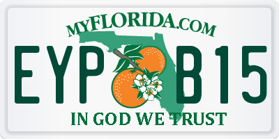 FL license plate EYPB15