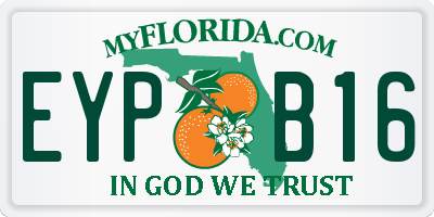 FL license plate EYPB16