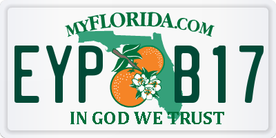FL license plate EYPB17