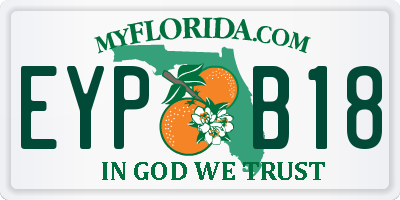 FL license plate EYPB18