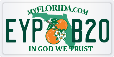 FL license plate EYPB20