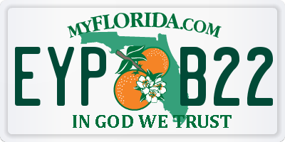 FL license plate EYPB22