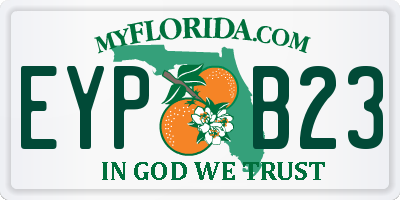 FL license plate EYPB23