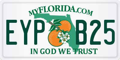 FL license plate EYPB25