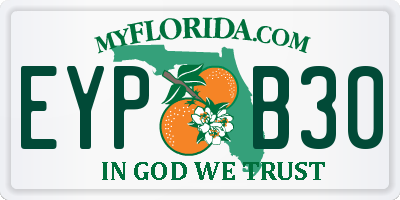 FL license plate EYPB30