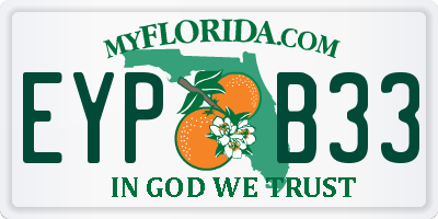 FL license plate EYPB33