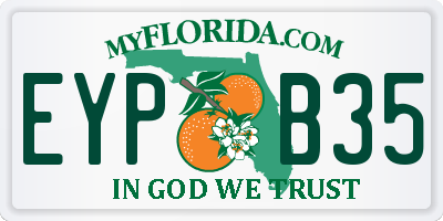 FL license plate EYPB35