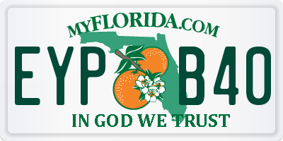 FL license plate EYPB40