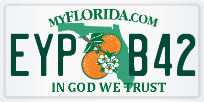 FL license plate EYPB42