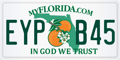 FL license plate EYPB45