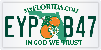 FL license plate EYPB47