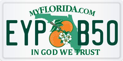 FL license plate EYPB50