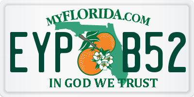 FL license plate EYPB52