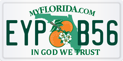 FL license plate EYPB56