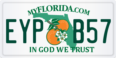 FL license plate EYPB57