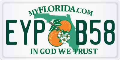 FL license plate EYPB58