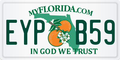 FL license plate EYPB59