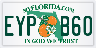 FL license plate EYPB60