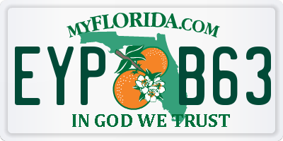 FL license plate EYPB63