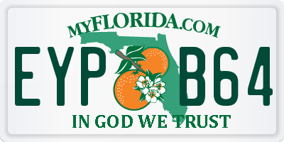 FL license plate EYPB64