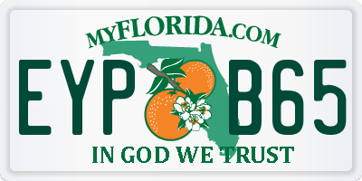 FL license plate EYPB65