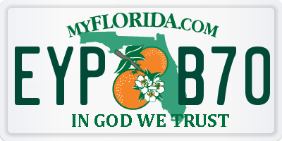 FL license plate EYPB70