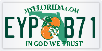 FL license plate EYPB71