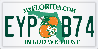 FL license plate EYPB74