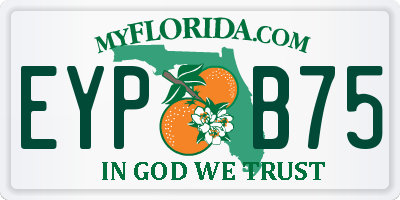 FL license plate EYPB75