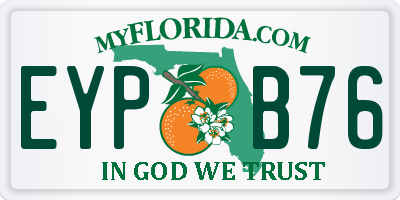 FL license plate EYPB76