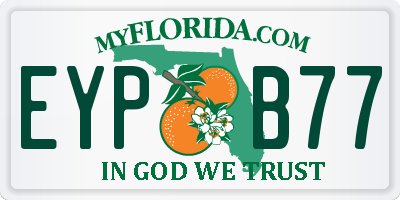FL license plate EYPB77