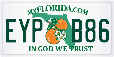 FL license plate EYPB86