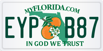 FL license plate EYPB87