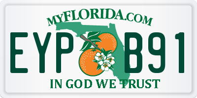 FL license plate EYPB91