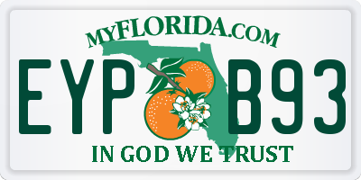 FL license plate EYPB93