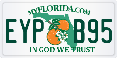 FL license plate EYPB95