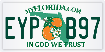 FL license plate EYPB97