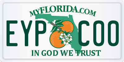 FL license plate EYPC00