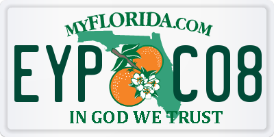 FL license plate EYPC08