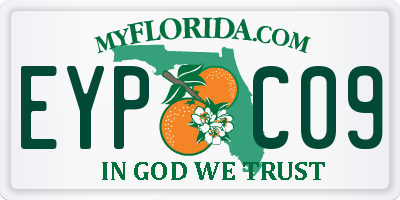 FL license plate EYPC09