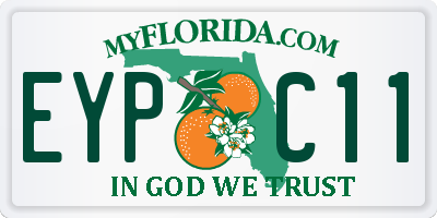 FL license plate EYPC11