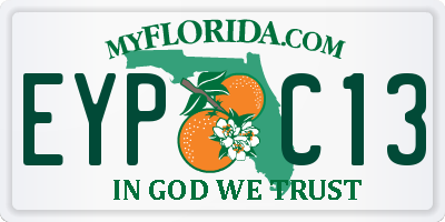 FL license plate EYPC13