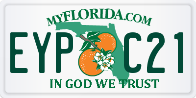FL license plate EYPC21