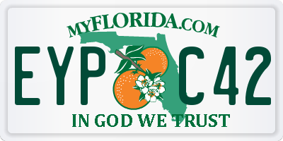 FL license plate EYPC42